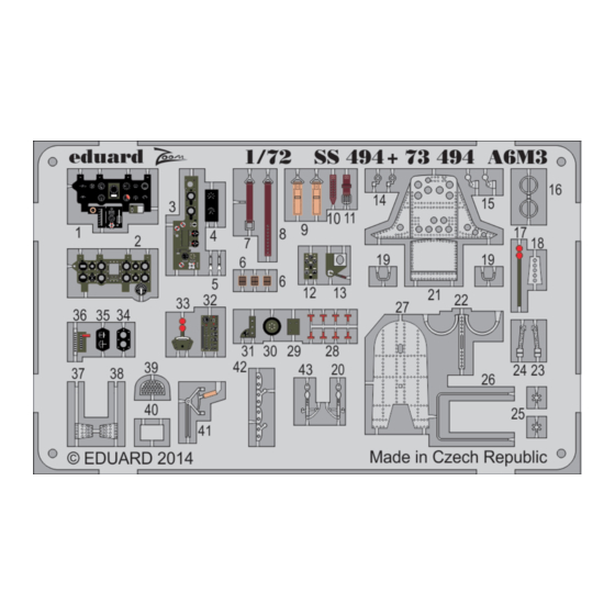 Eduard Zoom A6M3 S.A. Manual