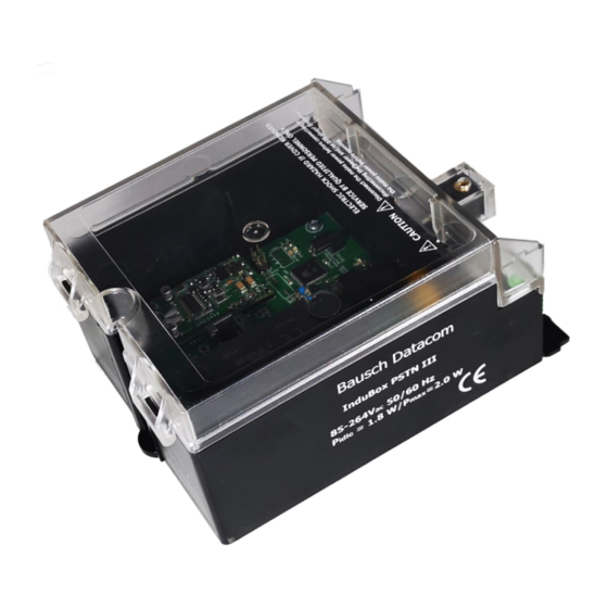 Bausch Datacom InduBox PSTN III Installation & Configuration Manual