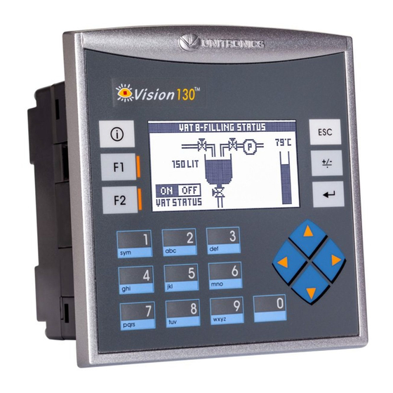 Unitronics Vision OPLC V130-33-T38 Installation Manual