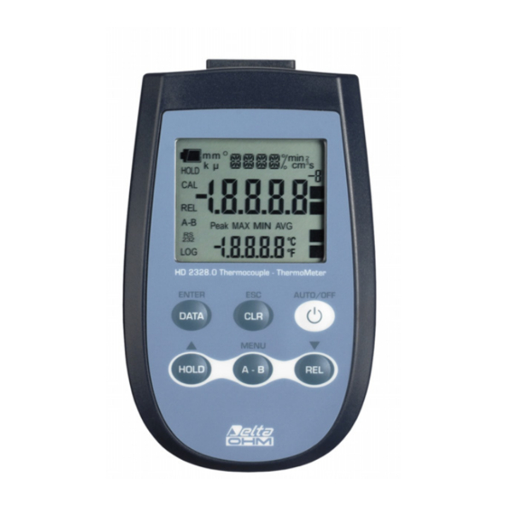 GHM Delta OHM HD2328.0 Operating Manual