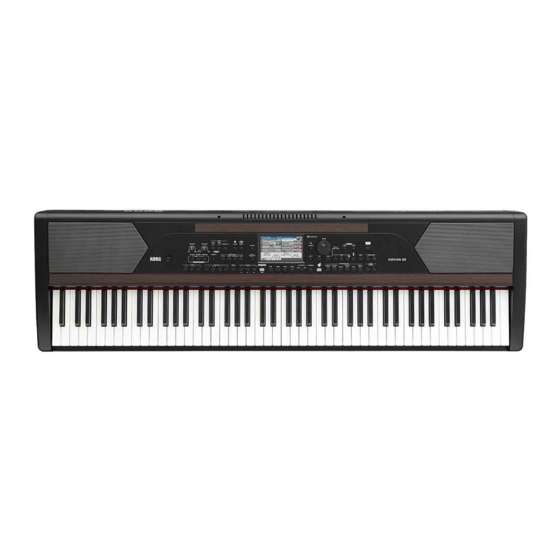 Korg HAVIAN 30 Quick Manual