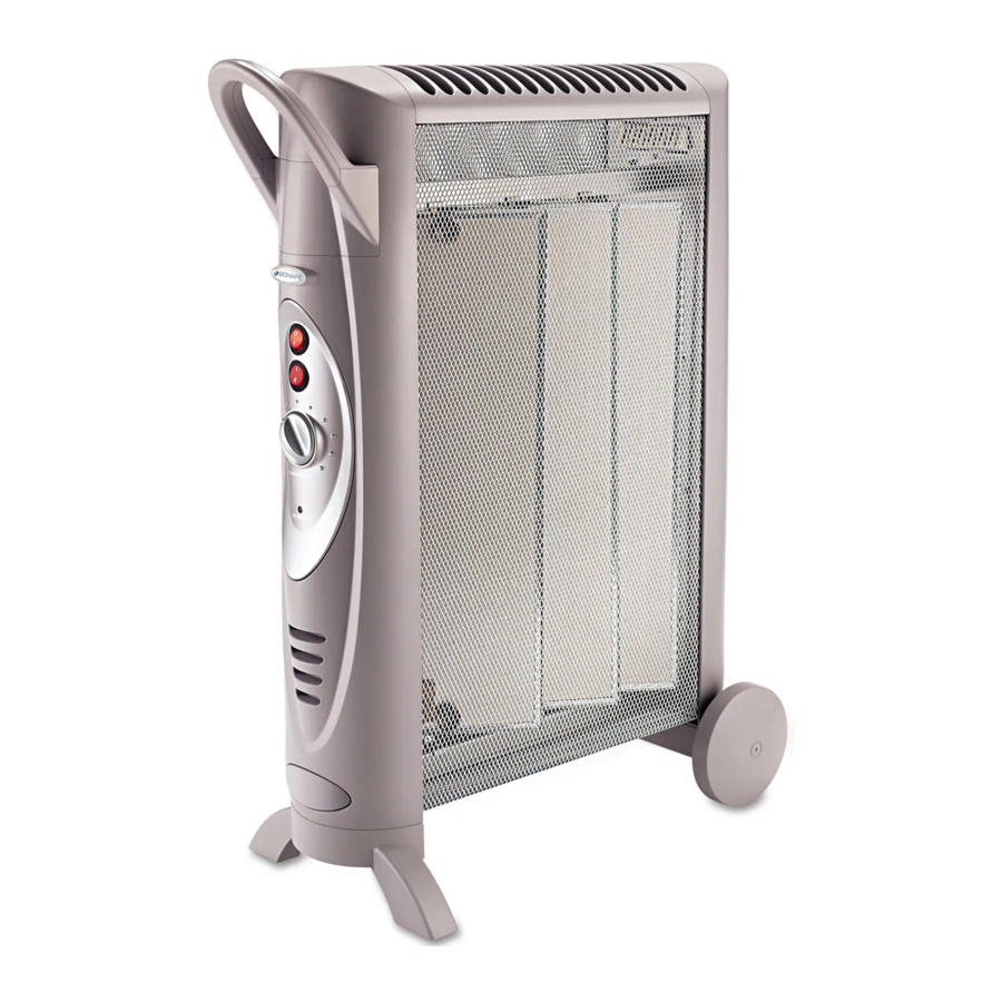 Bionaire BH3950 - Silent Whole Room Heater Manual