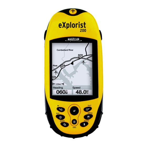 Magellan eXplorist 200 - Hiking GPS Receiver Manual