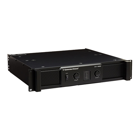 Cerwin-Vega CV-1800 User Manual