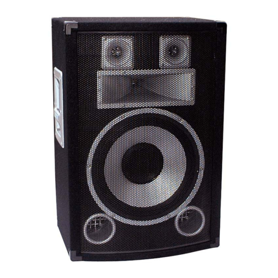 User Manuals: Omnitronic DS-series 3-Way Speaker
