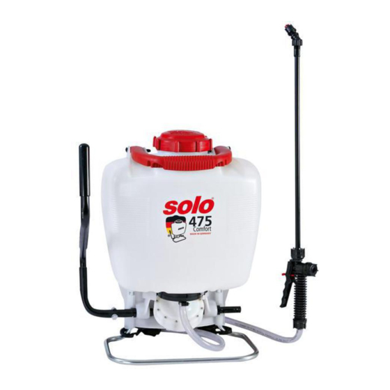 Solo 474 Operator's Manual & Parts List