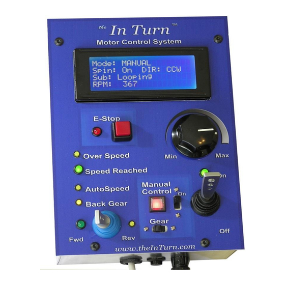 the InTurn 4th Axis Mill/Turn Motor Control System Manuals