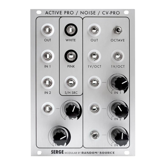 Random*Source Serge CV-PRO Manual