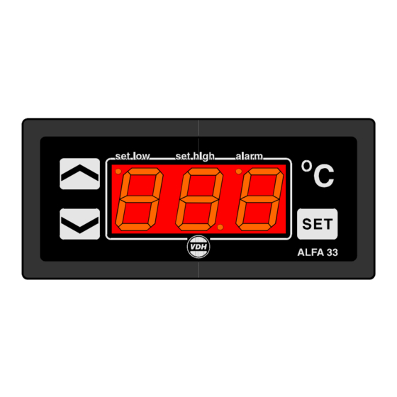 VDH ALFA 33DP User Manual