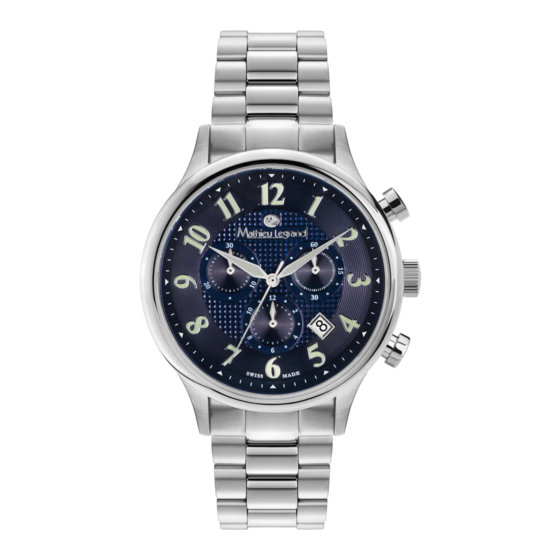 Chronos Manufactures Mathieu Legrand Metropolitain MLG-1100-A Manuals