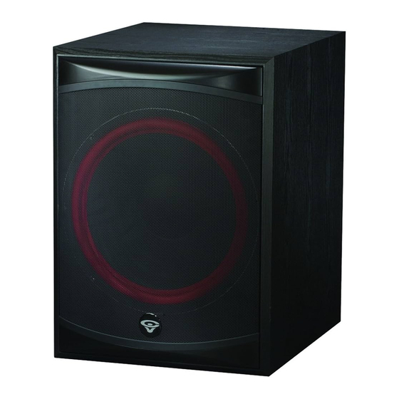 Cerwin-Vega XLS-15S-NA User Manual