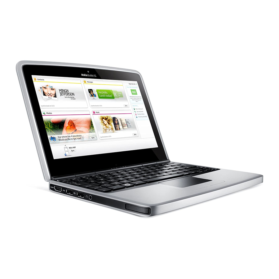 Nokia Booklet 3G User Manual