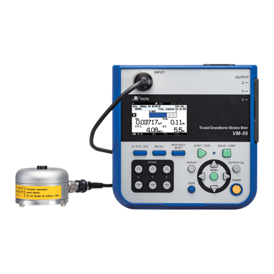 Rion VM-56 Instruction Manual