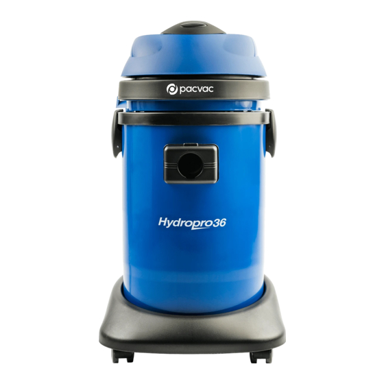 Pacvac Hydropro Series Product & Training Manual