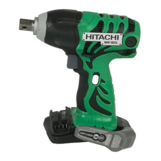 Hitachi WR18DLP4 - 18V, 1/2" Square Drive Impact Wrench Parts List