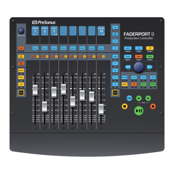 PRESONUS FaderPort 8 Quick Start Manual