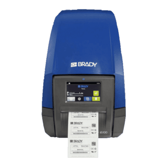 Brady i5100 User Manual
