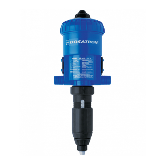 dosatron D25RE5 Maintenance Manual