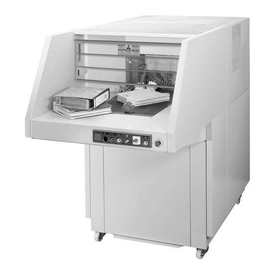 User Manuals: EBA 7050-2 High-Capacity Shredder