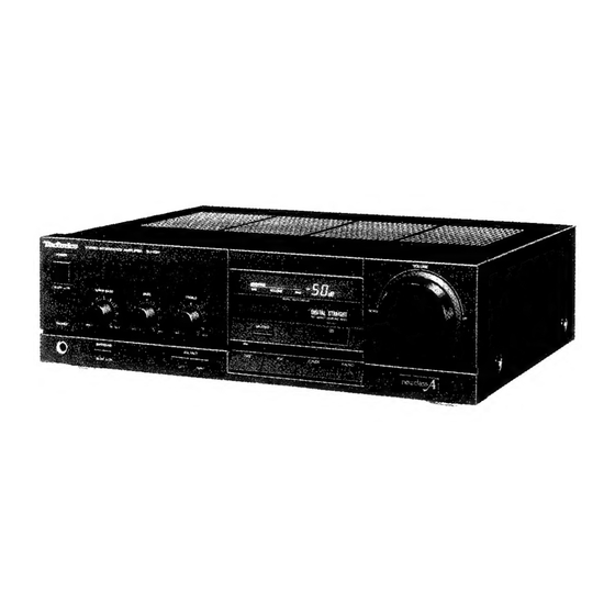 Technics SU-X911 Service Manual