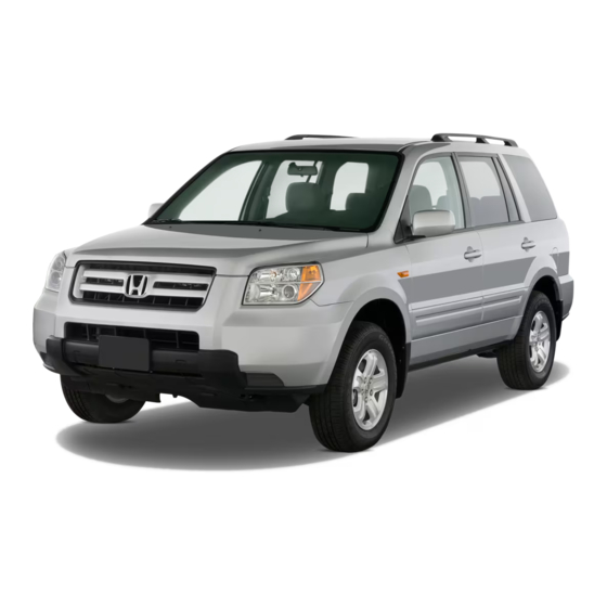 Honda 2008 Pilot Owner's Manual