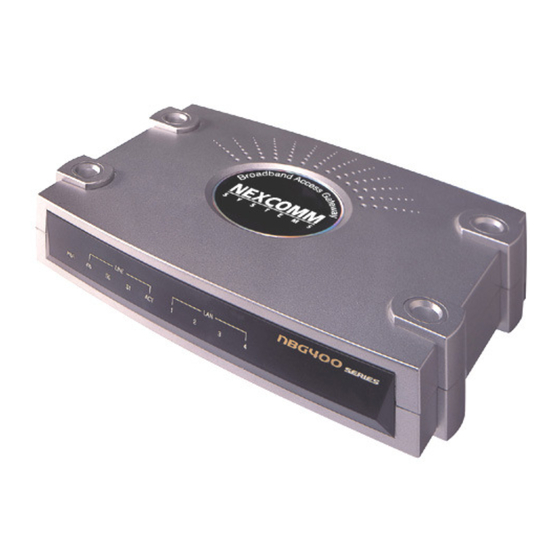 NexComm Systems NEXPEED NBG440 Router Manuals