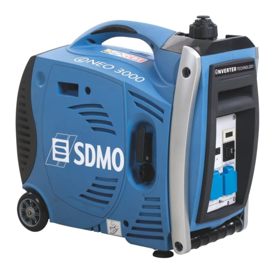 SDMO ineo 3000 Instruction And Maintenance Manual
