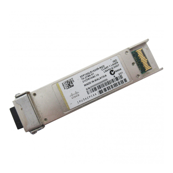 Cisco DWDM-XFP Series Manuals