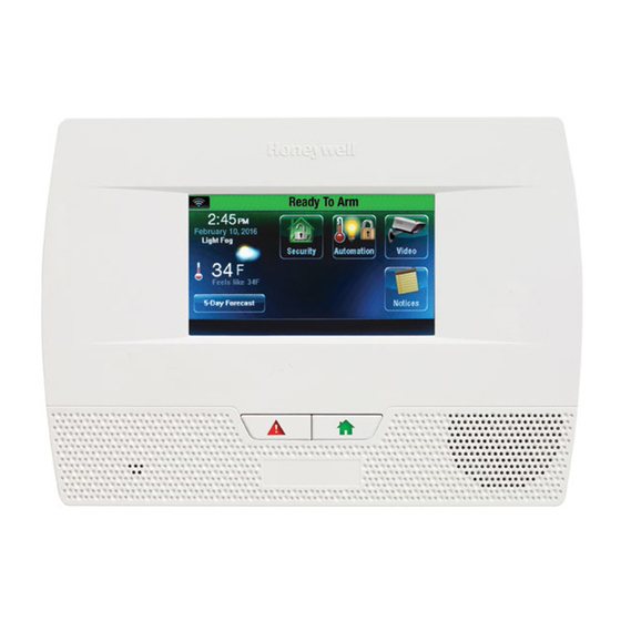Honeywell Home Lynx 5210 Quick Reference Manual