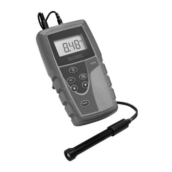 EUTECH INSTRUMENTS DO 6 PLUS Instruction Manual
