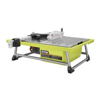 Ryobi WS722 Operator's Manual