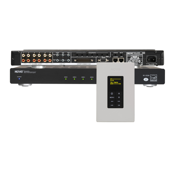Nuvo Essentia Six-Source, Six-Zone Audio Distribution System NV-E6GMS Installation Manual