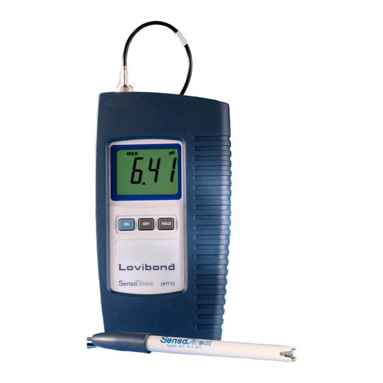 Lovibond SensoDirect pH110 Instruction Manual