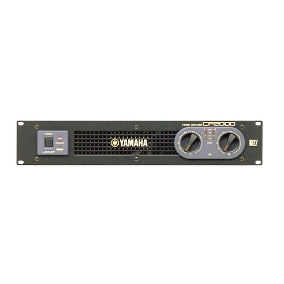 Yamaha CP2000 Manuals