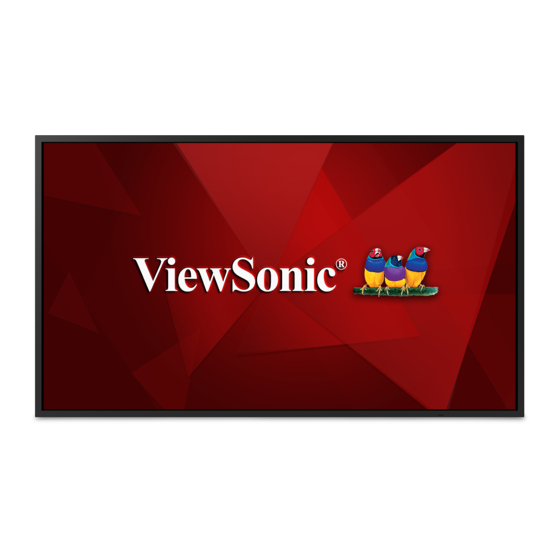 ViewSonic CDE5520 User Manual