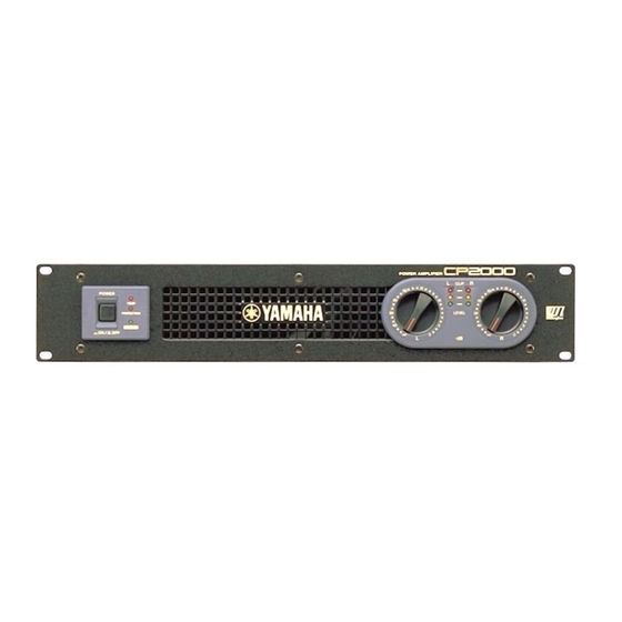 Yamaha CP2000 Service Manual