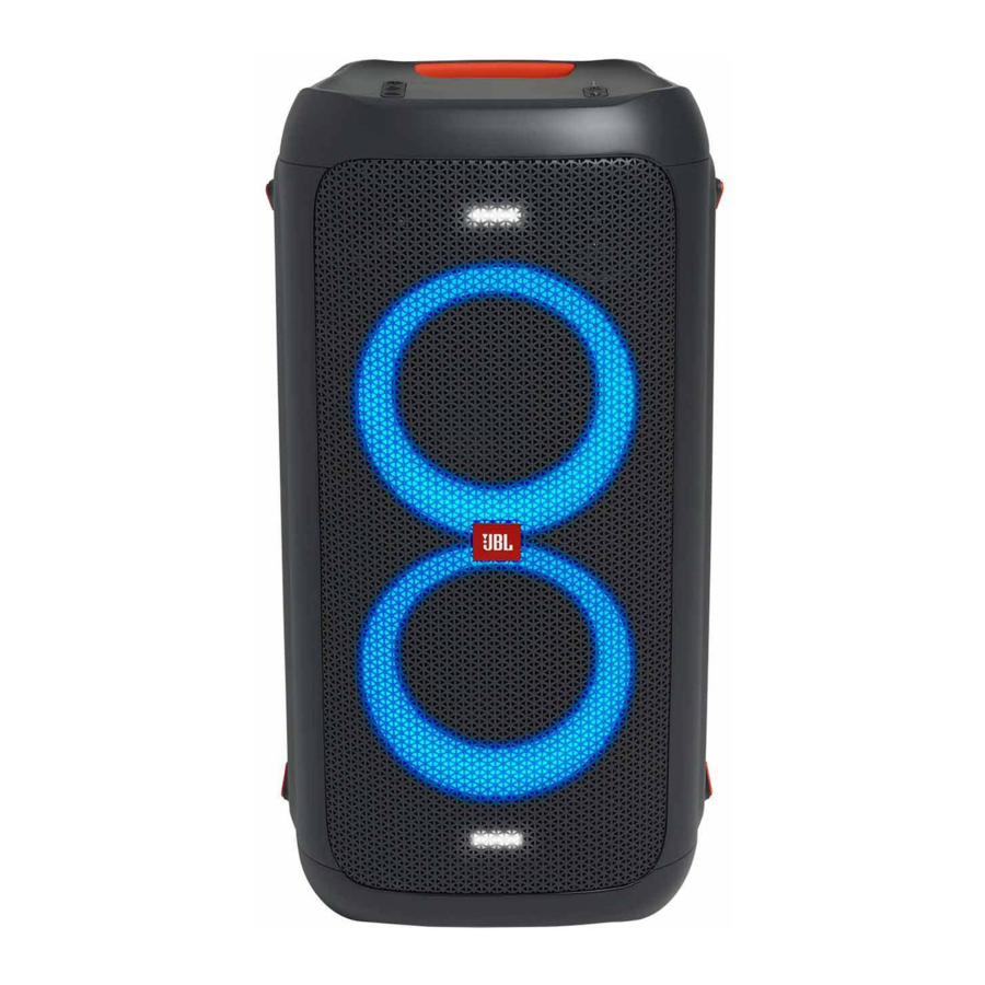 Harman JBL PARTYBOX 100 Quick Start Manual