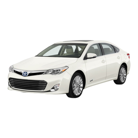 Toyota Avalon Hybrid 2015 Quick Reference Manual