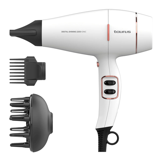 Taurus Digital Shining 2200 Ionic Instructions For Use Manual