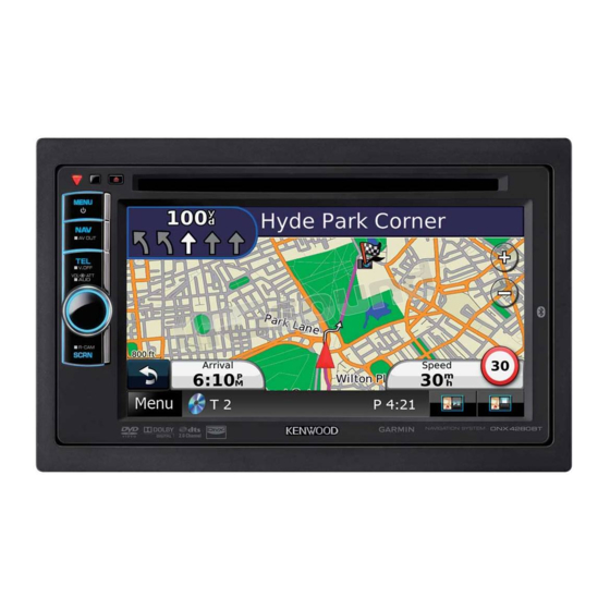 Kenwood DNX7280BT Quick Start Manual