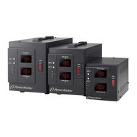 PowerWalker AVR 3000/SIV Quick Start Manual