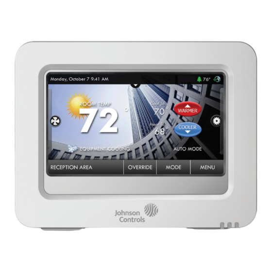Johnson Controls T9180 Owner's Manual And Installation Instructions