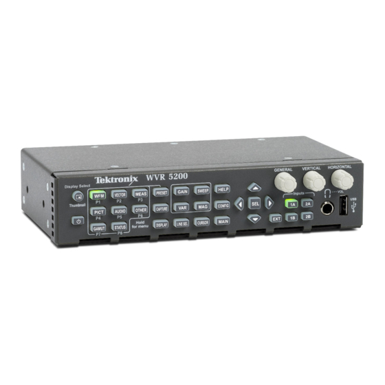 Tektronix WVR52003G User Manual