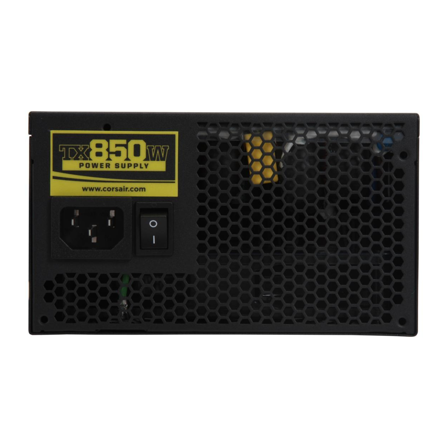 Corsair ENTHUSIAST TX650W User Manual