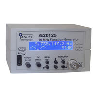 Ascel electronic AE20125 Assembly And Operation Manual