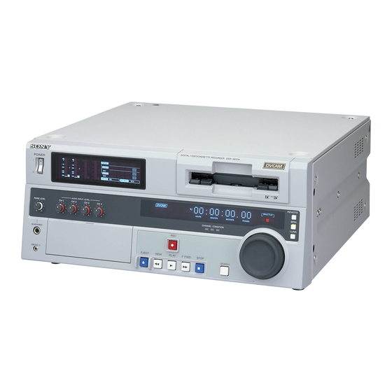 Sony DSR-1800AP Manuals