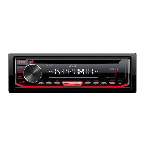 JVC KD-T409 Instruction Manual