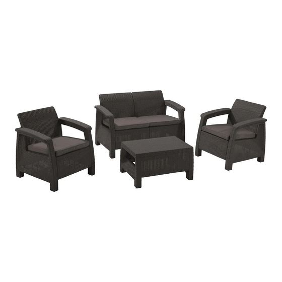 User Manuals: Keter Corfu Balcony Patio Furniture