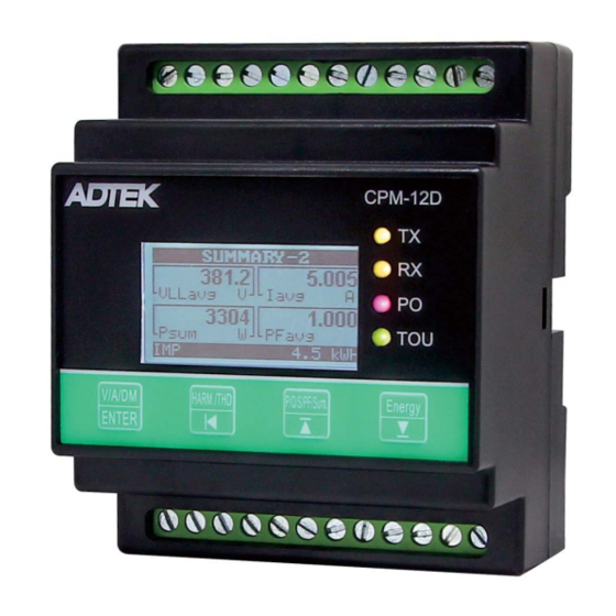 ADTEK CPM-12D Manual