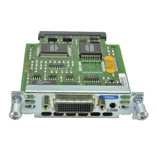 Cisco One-Port Serial WAN Interface Card Cable WIC-1T Specifications